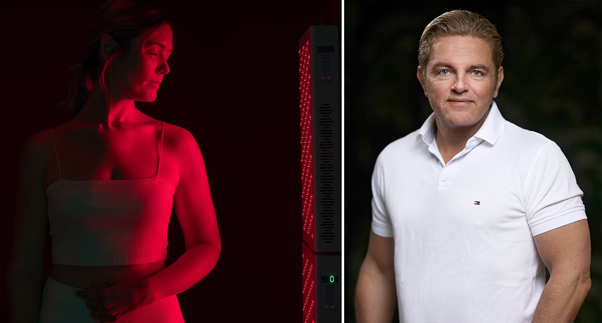 Fredrik Paulún om rödljusterapi: ”Ger snabbare läkning och mindre smärta”