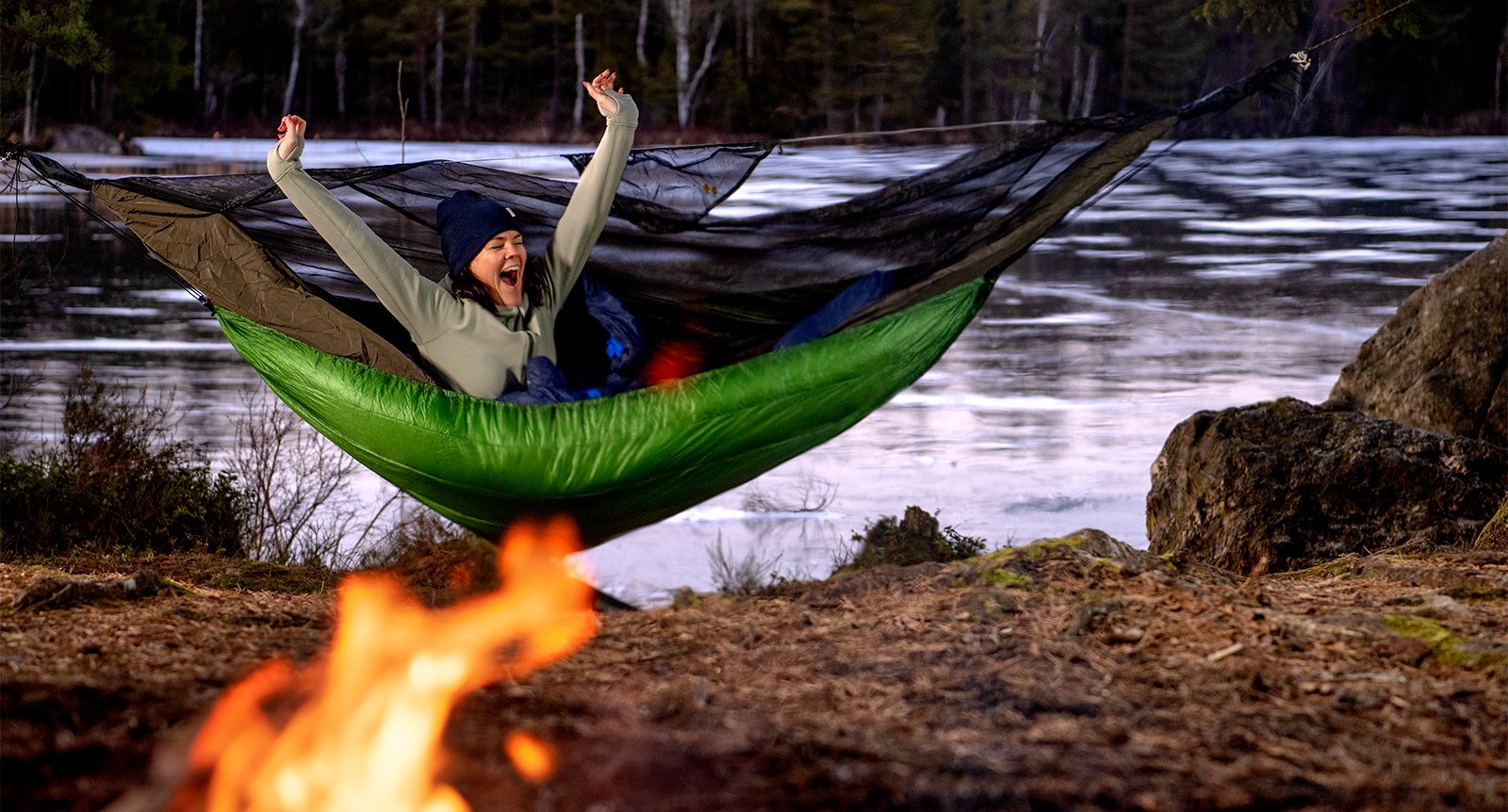 Linda sover i skogen: ”Här kan jag slappna av totalt”